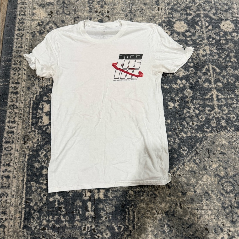 New Balance Outdoor Nationals White Graphic T-Shirt
